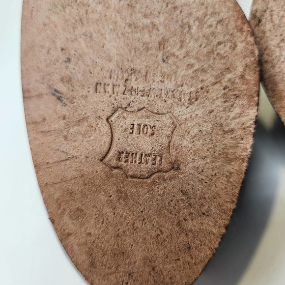 Stuart Weitzman Brown Ombre Patent Leather Peep Toe Pumps Heels Womens 8.5 M - Picture 11 of 11